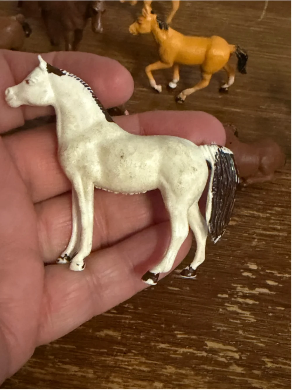 Vintage Miniature Plastic Horse Figures Lot of 13 Assorted Horses Ponies Farm